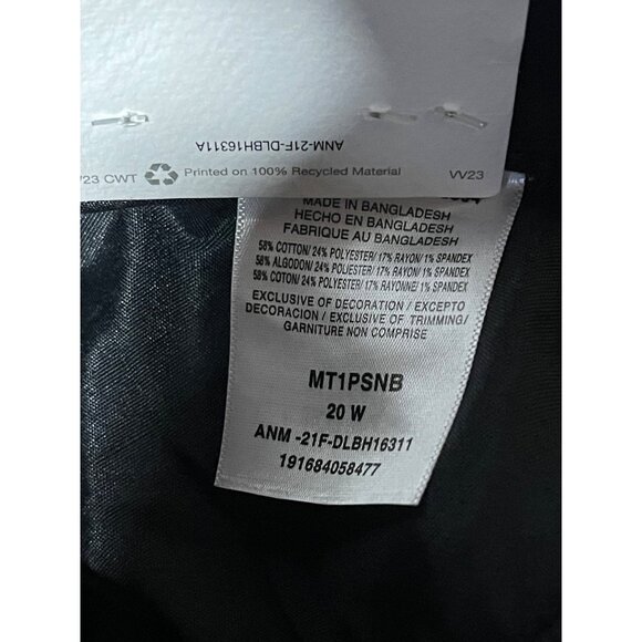 Wrangler Unforgettable Skinny Black High Rise Jeans Womens Plus Size 20W - Picture 8 of 12